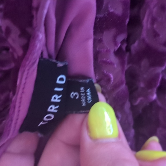 torrid Purple Lace-Textured Midi Dress - Picture 9 of 16